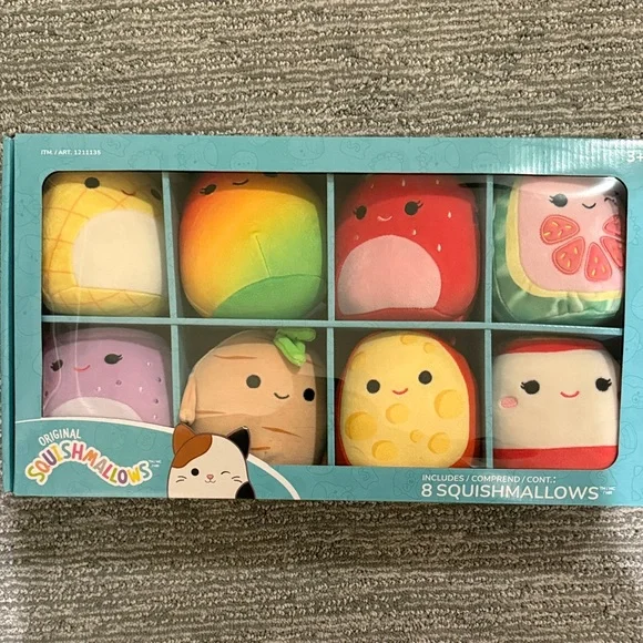 Squishmallows 8-Pack Plush Toy Set - Rainbow Delight - Picture 1 of 2